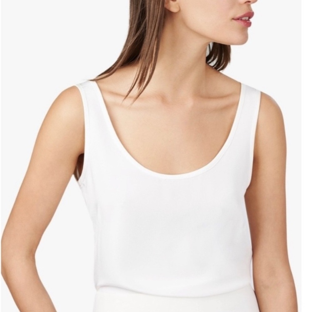 Cuyana Silk Scoop Neck Tank